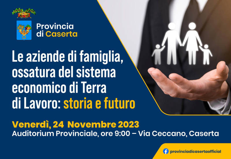 Le aziende di famiglia, dibattito all’auditorium della Provincia il 24 novembre