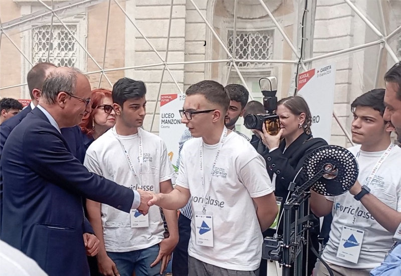 L’Istituto Tecnico “G. C. Falco” di Capua al Campus di Scuola Futura Caserta incontra il Ministro Valditara