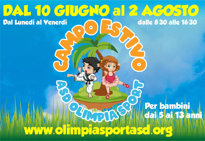 Capua. Immancabile inizia il campo estivo sportivo dell’ASD Olimpia Sport. Giochi, sport e tanto divertimento. Le attività si terranno dal 10 giugno al 2agosto.