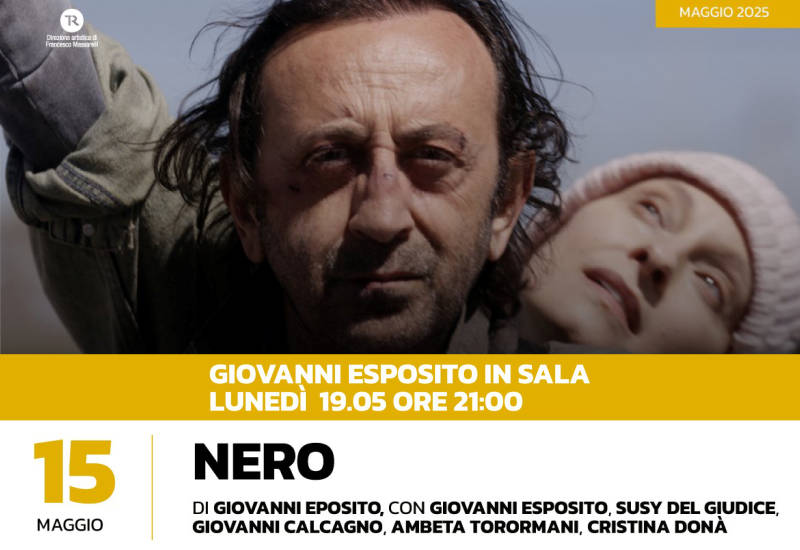 Lunedì 19 maggio al Teatro Ricciardi il regista e attore Giovanni Esposito in sala.