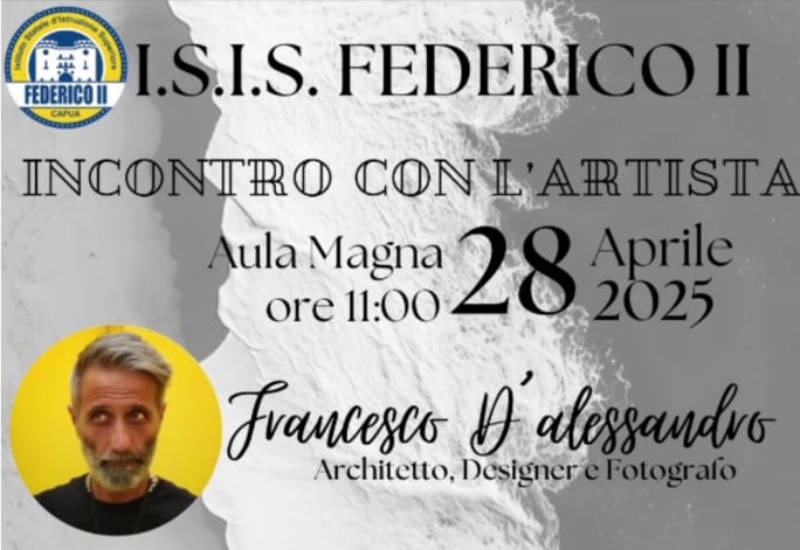 L’arte della fotografia. Gli studenti dell’istituto Federico II incontrano l’artista Francesco D’Alessandro