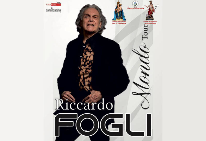 Riccardo Fogli a Grazzanise. Il concerto il 19 settembre in via Cesare Battisti.