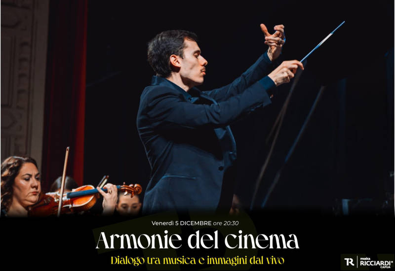 Al Teatro Ricciardi di Capua  “ Armonie del Cinema” –  Dialogo tra musica e immagini dal vivo