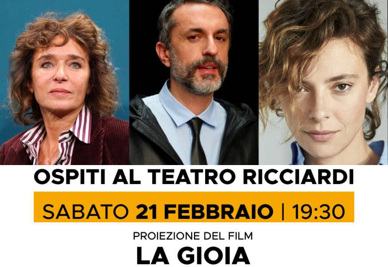 Evento eccezionale al Teatro Ricciardi di Capua. Valeria Golino, Jasmine Trinca e il regista Nicolangelo Gelormini  ospiti il 21 febbraio nello storico teatro capuano