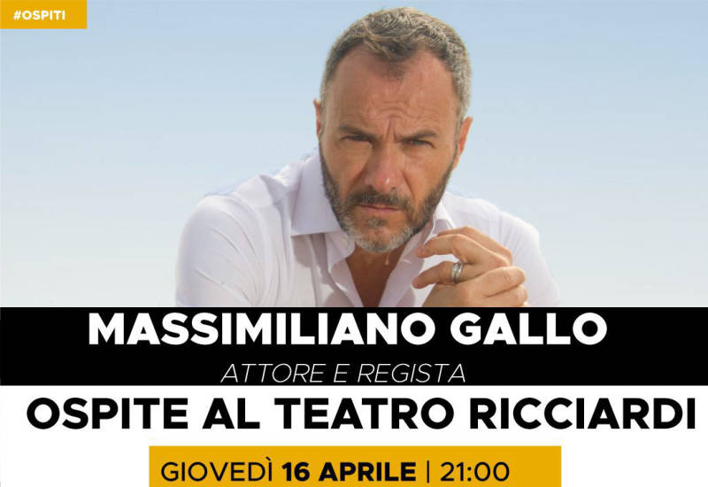 Massimiliano Gallo ospite al Teatro Ricciardi di Capua – Proiezione del film “La Salita” e incontro con il pubblico